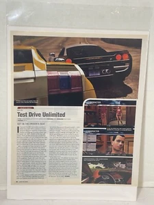 Test drive unlimited video game preview magazine print ad wall art ephemera - Picture 1 of 8