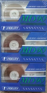 Fidelity MD90 -  Cassette Tapes x 3 - NEW / SEALED - Low Buy It Now - Picture 1 of 2