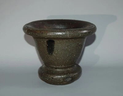 Ceramic mortar, redware, white inclusions, antique, Americana, East coast, USA - Image 1 of 4