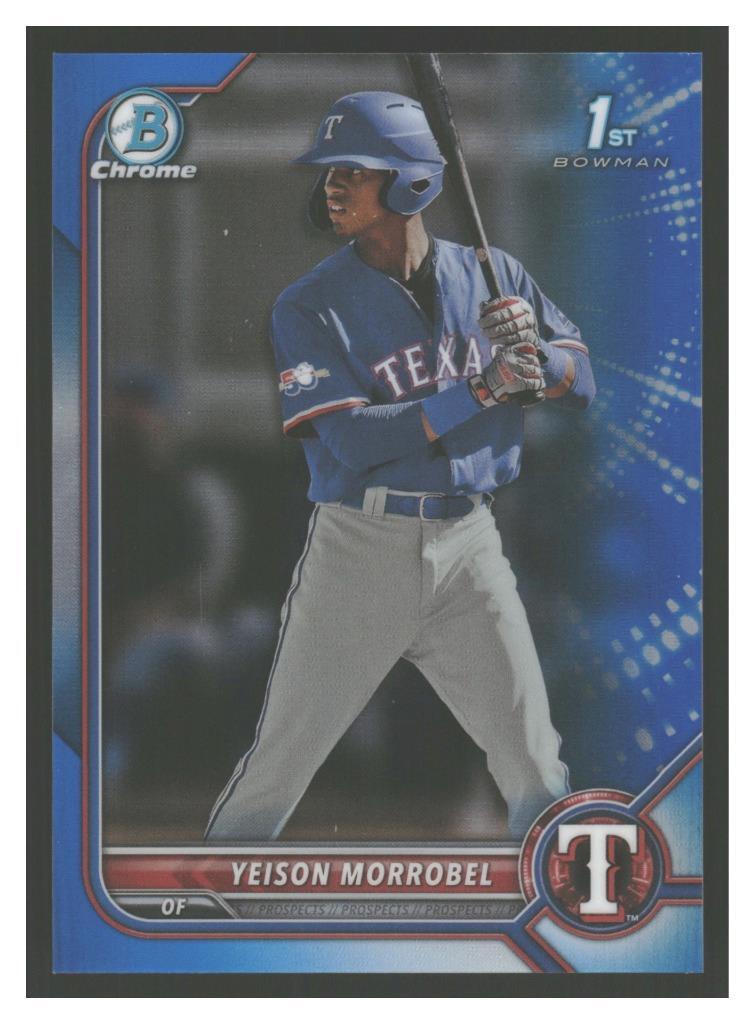 2022 Bowman Chrome Yeison Morrobel Blue Refractor /150 #BCP-200 1st