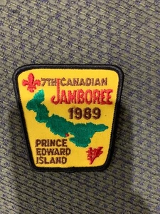 Parche Jamboree Canadiense 1989 Isla del Príncipe Eduardo Boy Scouts Canadá - Imagen 1 de 1
