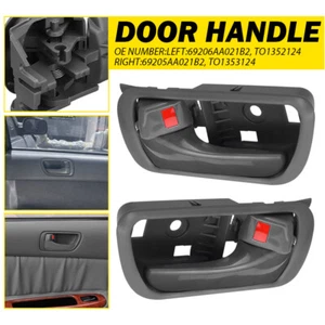 2PCS Door Handle For 2002-06 Toyota Camry Gray Front Rear Inner Left Right Side - Picture 1 of 10