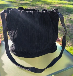Vintage Maud Frizone Damen Handtasche schwarz Wildleder WUNDERSCHÖN! - Bild 1 von 7