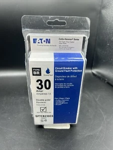Eaton BR 30 Amp 2 Pole Self Test Ground Fault Circuit Breaker GFTCB230CS NEW - Picture 1 of 4