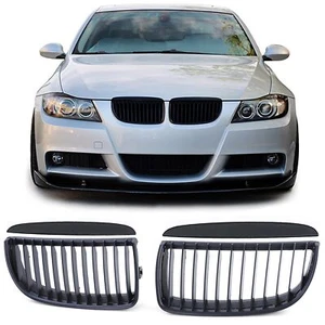 Sport Kühlergrill Performance Schwarz Matt passend für BMW 3er E90 E91 05-08 - Picture 1 of 9