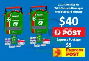2 x Premium Snake Bite Kits with Tension Indicator 10cm x 4.5m - Picture 1 of 4