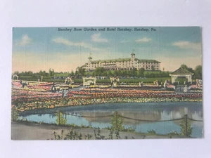 Postal PA Hershey Pennsylvania Hotel Rose Garden 700 variedades c1930s - Imagen 1 de 2