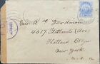 1917 Bermuda #44 on censored cover to US;ship topical  *d