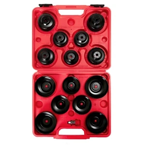 Oil Filter Socket Set 15pcs Oil Filter Cap Wrench Tool Set with 1/2'' Adaptor... - Picture 1 of 6