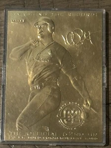 Mark McGwire 1998 Fleer 23 Karat Gold Commemorative 62nd HR Cardinals S/N 124591 - Picture 1 of 2