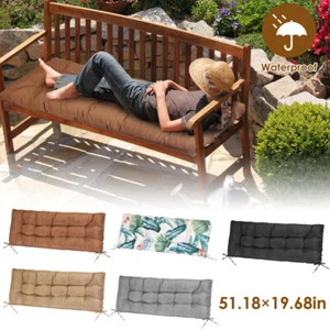 Waterproof Bench Cushion Porch Swing Chair Replacement Seat Pads Patio Furniture - Picture 1 of 27
