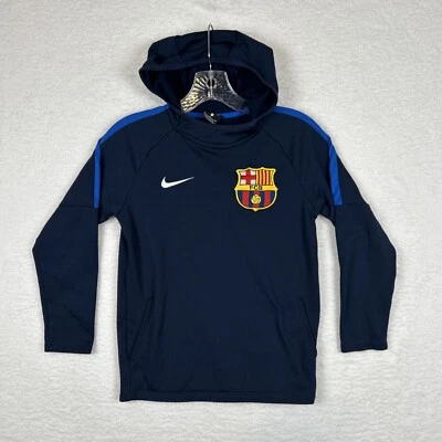 Sudadera con Capucha NIKE Youth Boys Academy 18 Azul Marino AJ0109-451 Talla Pequeña Barça Academy Foto 1 de 4