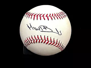 MANNY BANUELOS YANKEES BRAVES PITCHER SIGNED AUTO OML BASEBALL ONYX AUTHENTIC - Picture 1 of 3