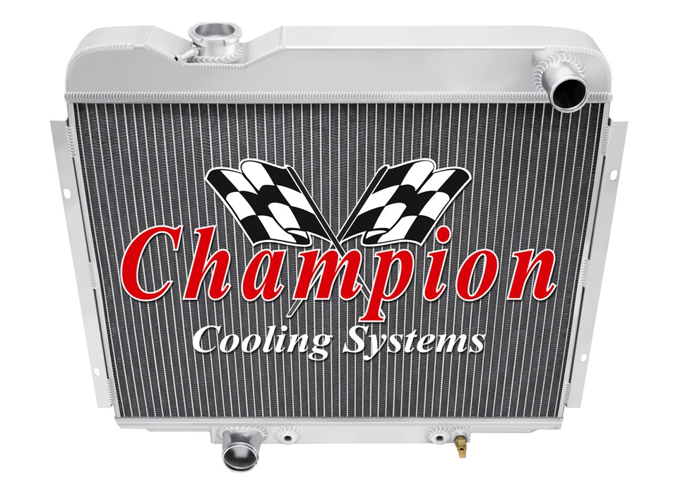 WR Champion 3 Row All Aluminum Radiator for 1965 1966 Ford Galaxie 500 V8 Engine - Imagem 1 de 4
