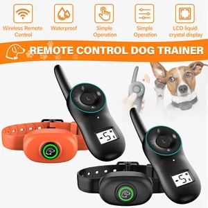 2024 Anti Bark Electric Shock Dog Pet Training E-Collar for 1/2 Dogs - Picture 1 of 17