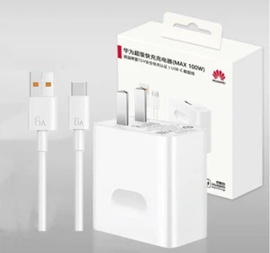 Huawei SuperCharge Fast Charger Max 100W FCP SCP QC2.0 Fast Charge With 6A Cable - Picture 1 of 5