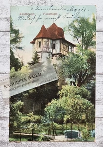 AK Maulbronn Faustturm Architektur Bäume Natur Postkarte Handschrift alt Deko - Bild 1 von 2