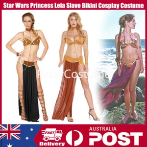 Star Wars The Princess Leia Slave Bikini Girls Cosplay Outfit Dress costumes - Picture 1 of 17