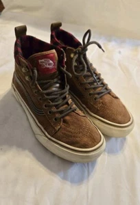 Vans High-Top Brown Suede Red Plaid Sneakers Scotchgard US Men’s 4.5/Women’s 6 - Bild 1 von 8