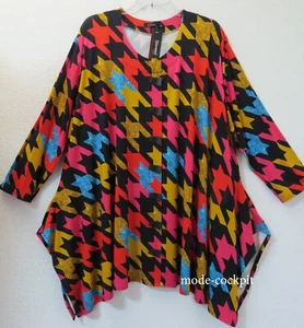 NAVEED Oversize Tunika Kleid super A-Linie trendige Details schwarz 52-54-56 (3) - Bild 1 von 4