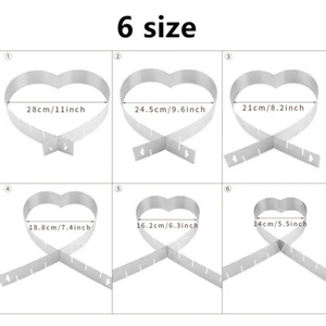 Herzbackform Mousse Backring Tortenring Herz verstellbar Backrahmen Herzform NEU - Bild 1 von 12