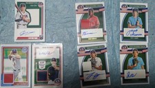 2022-23 Panini USA Baseball Stars & Stripes Lot Of 7 Cards Autos Relics Numbered