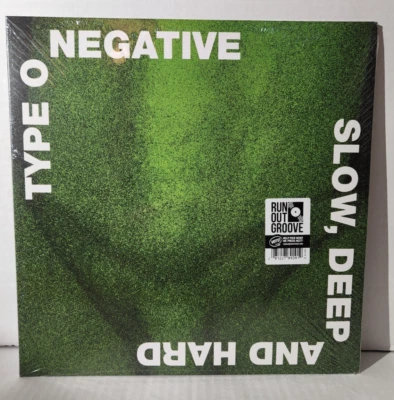 TYPE O NEGATIVE - SLOW, DEEP, AND HARD Clear & Green Vinyl 2xLP 2021 US New - Image 1 of 2
