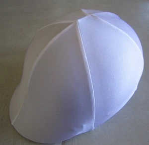 Cubierta de Casco de Caballo TODA HECHA EN AUSTRALIANA Lycra Blanca Cualquier Tamaño que necesites - Imagen 1 de 2