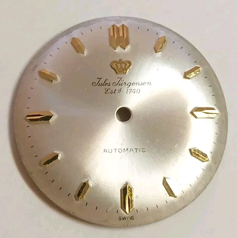 #027, mostrador de relógio masculino Jules Jurgensen compatível com AS-1748/49. 29,3 mm. 17 JW AUTOMÁTICO - Imagem 1 de 4