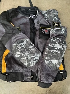 POWER-TRIP U.S. ARMY Armored Motorcycle Jacket Tactical Rack - Size M - Picture 1 of 4