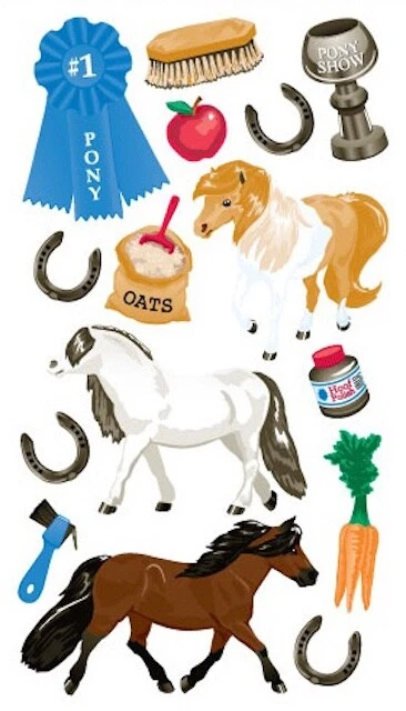 Sticko Caballo Pony Show Pegatinas Ecuestres Planificador Artesanía en Papel Libro de Recortes Foto 1 de 1