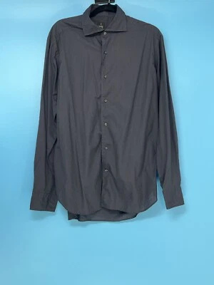Camisa MASTAI FERRETI Hecha en Italia Para Hombre a Cuadros Púrpura/Negro Talla: 16/41 Foto 1 de 4