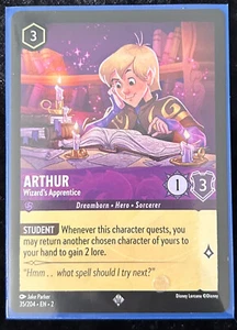 Arthur - Wizard's Apprentice - Non Foil - 35/204 - Lorcana Rise of the Floodborn - Foto 1 di 1