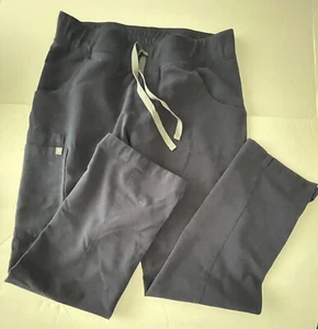 Pantalone Scrub Fichi Donna Piccolo Blu Navy Livingston Collezione Tecnica Medico - Foto 1 di 6