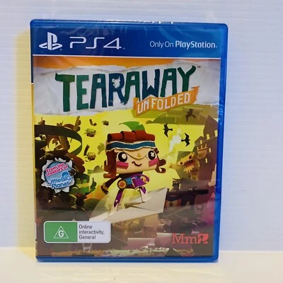 Tearaway Unfolded - PAL Sony PlayStation 4 PS4 - BRAND NEW SEALED - Image 1 of 2