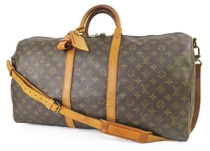 Echte Louis Vuitton Keepall Bandouliere 55 Seesack aus Segeltuch mit Monogram... - Bild 1 von 19