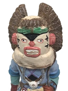 Amerikanische Ureinwohner Kachina handbemalte Keramikfigur Statue 8 1/2" hoch  - Bild 1 von 8