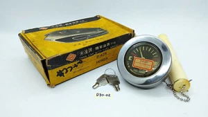 Vintage Motorcycle Fuel Tank Cap With Gauge Honda Yamaha Assy NOS - Bild 1 von 9