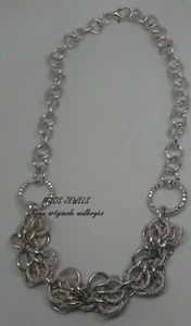collana donna in alluminio color argento fiocco - Foto 1 di 2