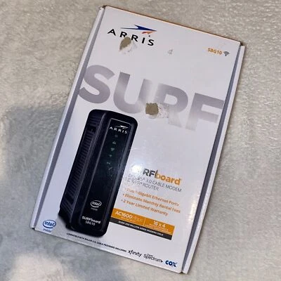Arris Surfboard SBG10 Docsis 3.0 cable modem & Wifi Router  - Image 1 of 4