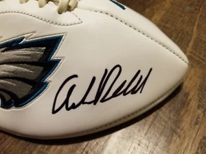 ANDRE DILLARD PHILADELPHIA EAGLES SIGNED HANDSIGNIERT TEAM LOGO FOOTBALL - Bild 1 von 1