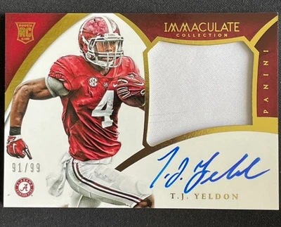 TJ Yeldon 2015 Panini immaculate Multi-Sport RC Jersey Autographs /99 #310 - Image 1 of 2