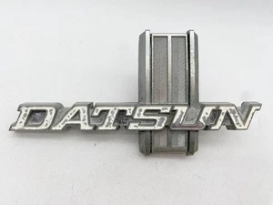 1976 Datsun 620 Pickup Grille Badge Emblem OEM Genuine Vintage Patina - Picture 1 of 6
