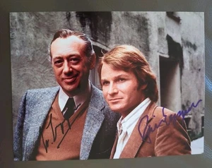 Horst Tappert, Fritz Wepper original Autogramme auf Foto,autograph,Derrick - Bild 1 von 2