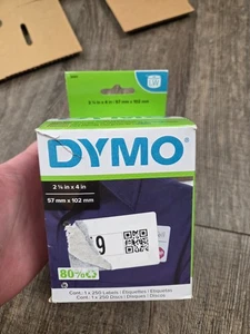 DYMO 30911 Namensschild Etiketten 2-1/4x4 bedruckbar 250 auf Rolle - Bild 1 von 5