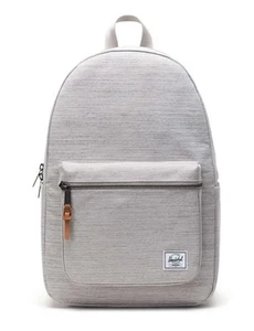 Herschel Settlement Classic Backpack 22L Light Grey Crosshatch NWT Zipper - Picture 1 of 6