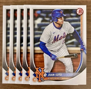 2025 Bowman (5) Paper Base card Lot #22 Juan Soto Mets - Picture 1 of 1