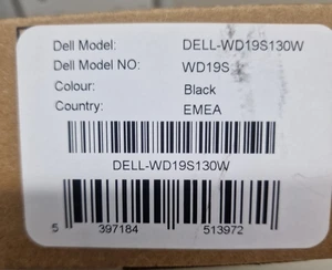 DELL WD19S 130W DOCK DOCKING STATION USB-C HDMI Dual DP BLACK BRAND NEW - Picture 1 of 5