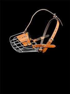 New Strong Metal Wire Basket Dog Muzzle for German Shepherd Labrador - Picture 1 of 21