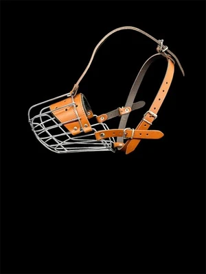 Nuevo bozal de perro canasta de alambre de metal fuerte para pastor alemán labrador Foto 1 de 4